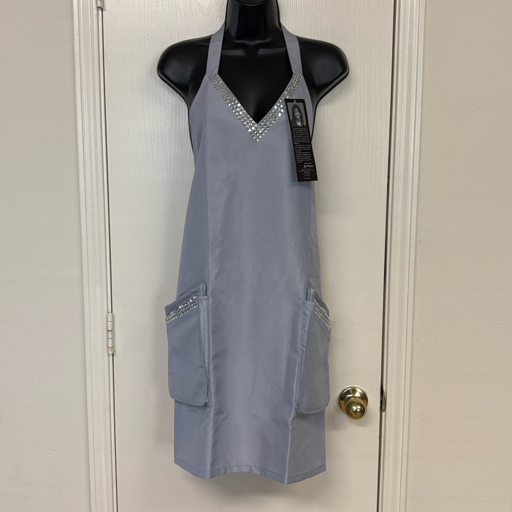 Joy Mangano Elegant Gray Apron